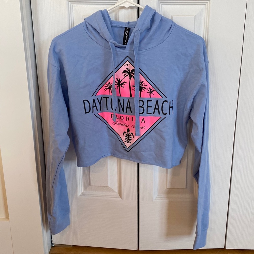 Miami Style Daytona Beach cropped hoodie